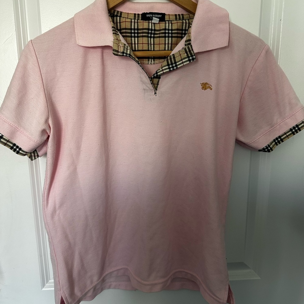 Polo with Checkered Trim